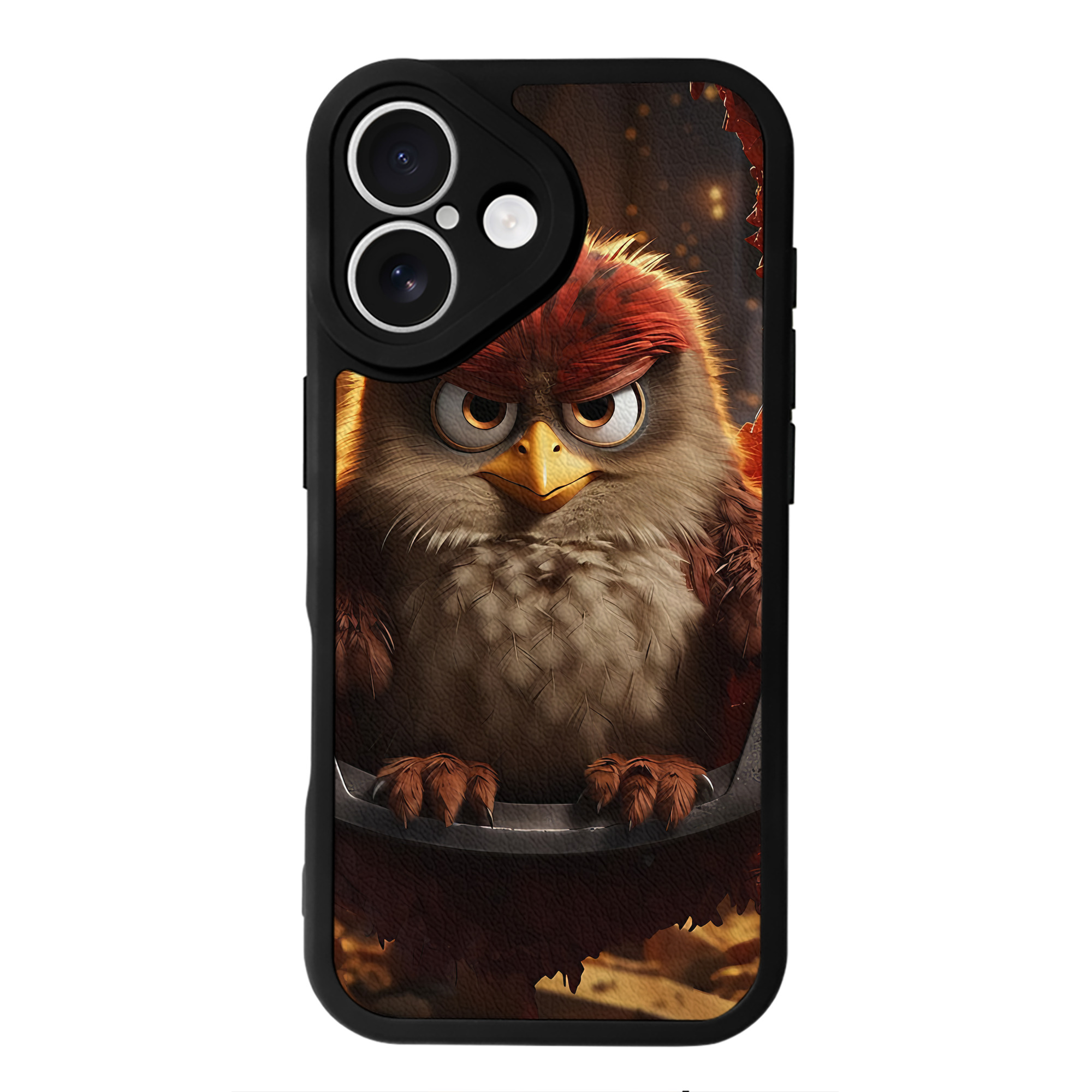 （画像用） Angry Birds アングリーバード 【iPhone 16シリーズ対応】シリコンスマホケース（レザー調） 材質：シリコン